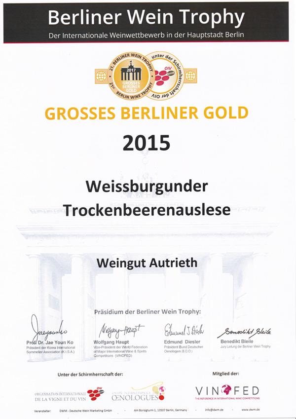 Berlin Gold 2015 WB TBA