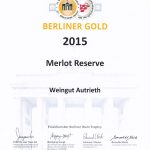 Berliner Weintrophy | Merlot Reserve 2015 – Gold